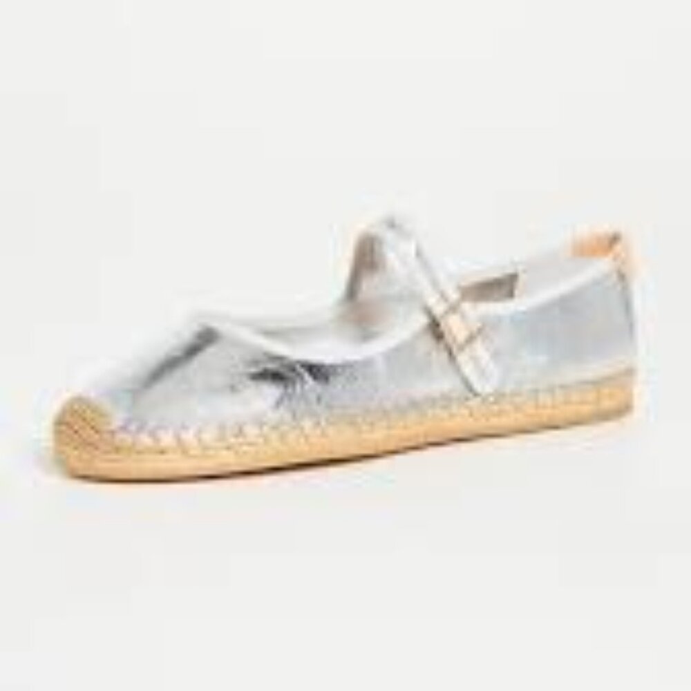 NIB Tory Burch   Mary Jane Espadrille Flats Dark Cocoa - Picture 3 of 4